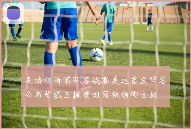 足协杯海港队客战赛更达首发阵容公布陈威王振澳刘若钒领衔出战